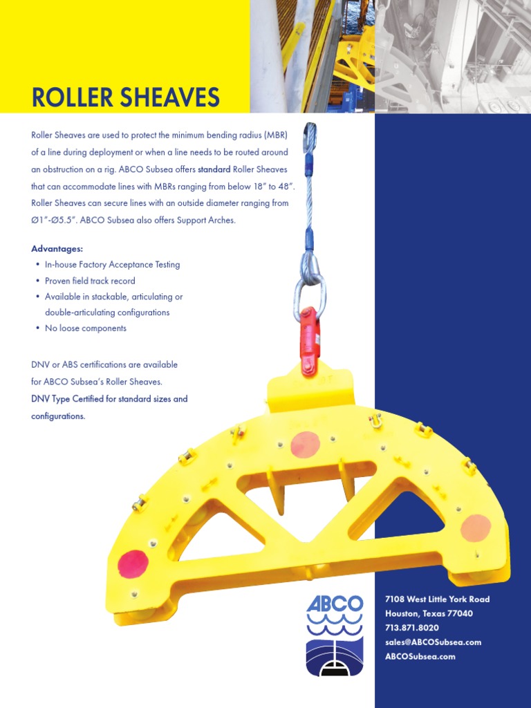 Roller Sheaves 7108 West Little York Road Houston, Texas 77040 713.871.8020 PDF Building