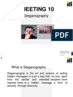 Meeting 10: Steganography