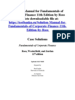 Solution Manual Fundamentals Corporate Finance 11th Edition Ross