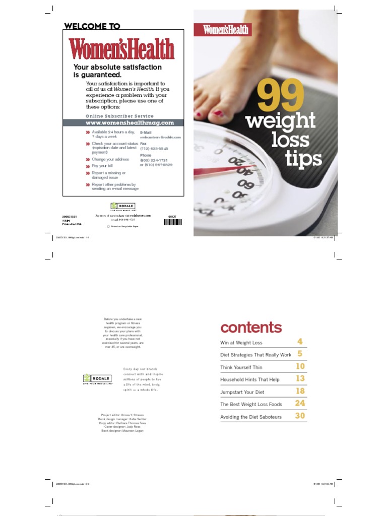 Womens Health Mag 99WgtLoss Download Free PDF Dieting Strength