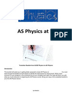 Physics AS Transition Booklet
