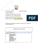 Tarea 1 Comunicaciòn y Lenguaje 15 Oraciones Con Preposiciones PDF