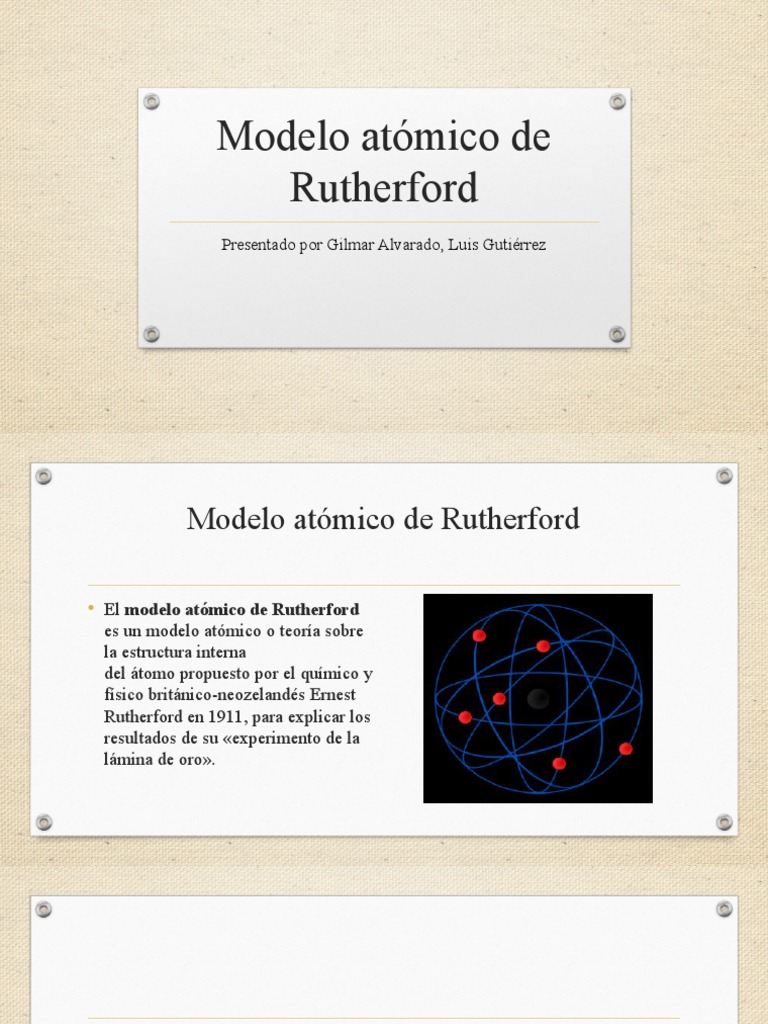 Modelo Atómico de Rutherford: Resumen y Relevancia | PDF | Núcleo ...