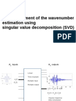 Enhancement of The Wavenumber Estimation Using Singular Value Decomposition (SVD)
