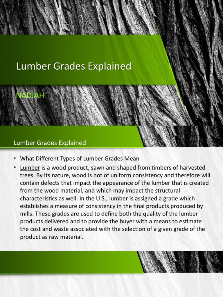 Lumber Grades Explained PDF Lumber Wood