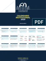 Calendario Institucional 2020