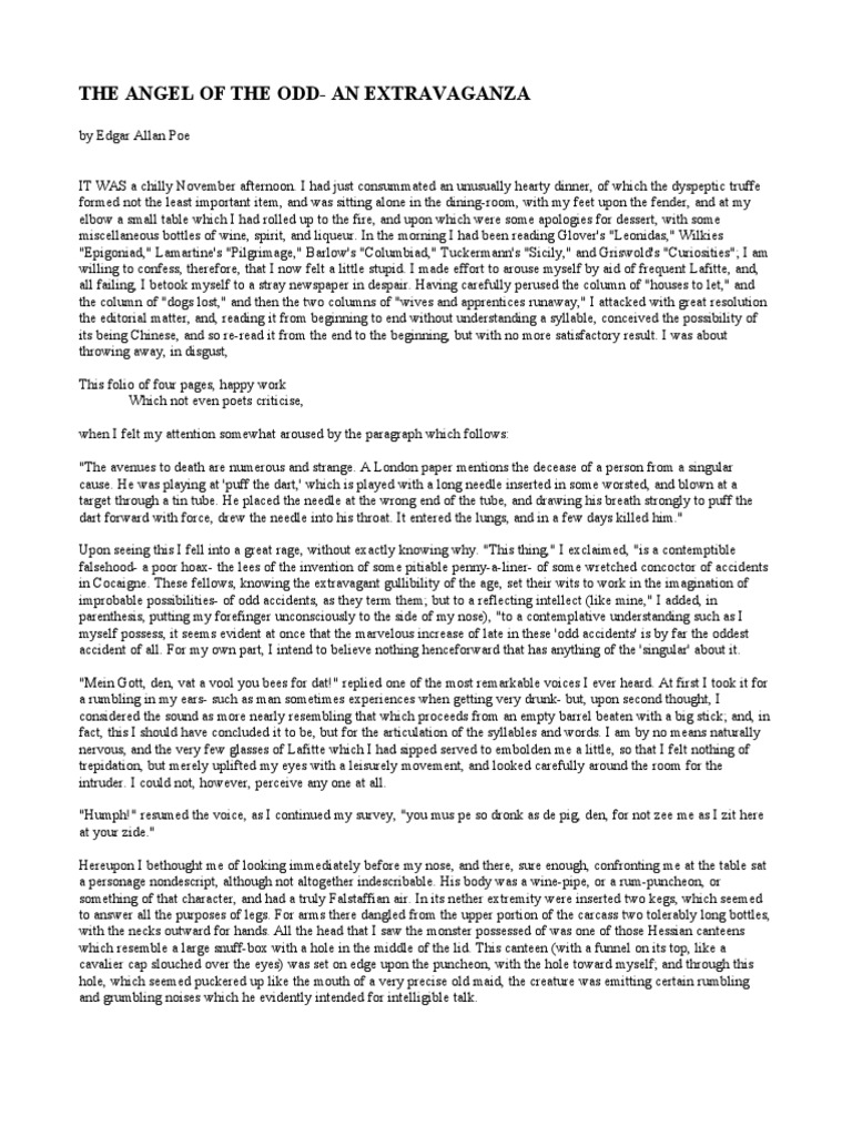 The Angel of The OddAn Extravaganza PDF Nature