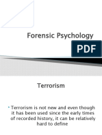 Forensic Psychology Terrorism