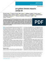 Current and Future Global Climate Impacts Resulting From COVID-19