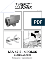 M Leroy Somer Alternador LSA 47.2 - 4 Polos Inst y Mtto ESP PDF