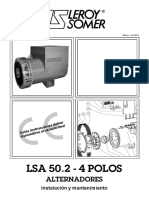 M Leroy Somer Alternador LSA 50.2 - 4 Polos Inst y Mtto ESP PDF