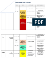 CRONOGRAMA DE ACTIVIDADES