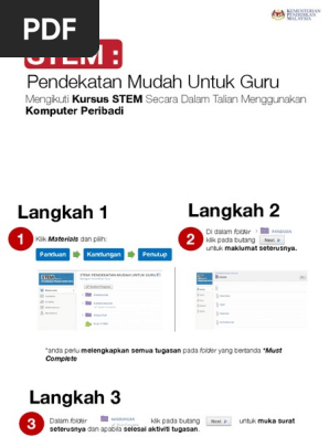 Panduan Mengikuti Kursus Stem Pc Pdf