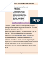 Assignment For Calcitonin Hormone
