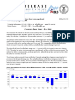 C P I - J 2020: Transmission of Material in This Release Is Embargoed Until USDL-20-1552 8:30 A.M. (ET) August 12, 2020