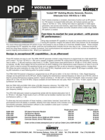 SGM Series RF Modules: Fast Time To Market For Your Product - With Proven RF Performance !