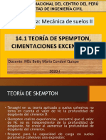 14.1 Teoría de Skempton, Cimentaciones Excentricas