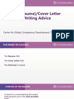 CV Cover Letter 培训 - 清华大学全球胜任力中心 PDF