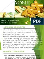 General Principles and Concepts of Taxation