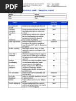 420-8 Toolbox Safety Meeting Form Template