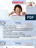 Tinnitus: Prof. Dr. Abdur Rehman Professor of ENT
