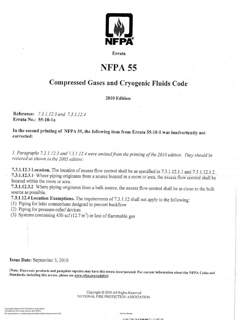 NFPA 55 ERTA1A Compressed Gases and Cryogenic Fluids Code PDF