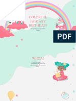 Colorful Fantasy Birthday by Slidesgo