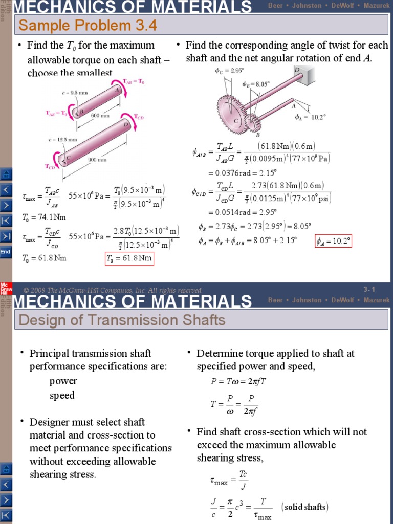 Sample Problem 3.4 | PDF | Deformation (Engineering) | Stress (Mechanics)