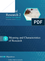 01.2 Characteristics, Types, Strengths and Weaknesses of Research