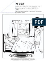 Coloring Page: Through Every Day: Safe at Night