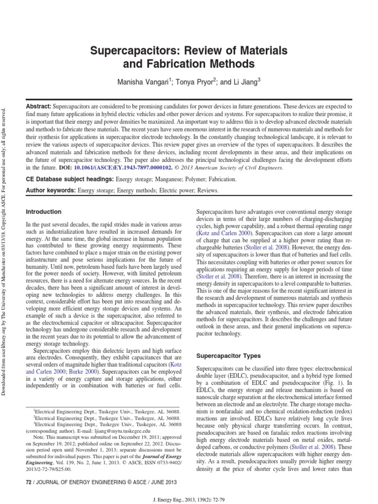Alex Supercapacitores 10-1 PDF | PDF | Capacitor | Electrochemistry