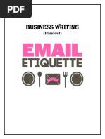 Business Email Writing Handout