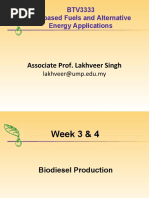 BTV3333 Bio-Based Fuels and Alternative Energy Applications: Associate Prof. Lakhveer Singh