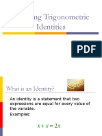 Verifying Trigonometric Identities