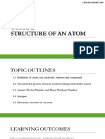 Topic 1: Structure of An Atom