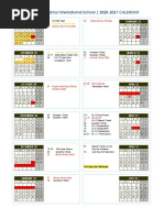 Shcool Calendar 2020-2021 - 12 May