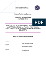 Estudio Del Posicionamiento Dinámico y Planta Propulsora de Buque Suministro A Plataformas de 500 TPM