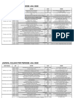 Jadwal Dan Silabus P4R Jul 2020