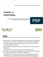 Fiscal Policy: Taxes, Spending, and Market Failures