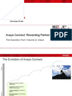 Avaya Connect: Rewarding Partner Value: The Transition From Volume To Value