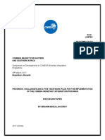 Progress Report On COMESA Monetary Integration PDF