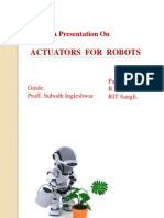 Actuators For Robots: A Presentation On