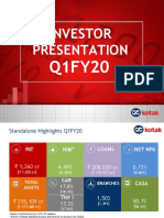 Kotak Q1FY20 Investor Presentation