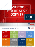 Kotak - Q2FY19 Investor Presentation
