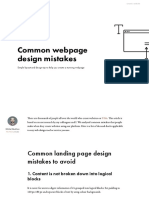 Common Webpage Design Mistakes