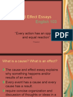 Cause and Effect Essay