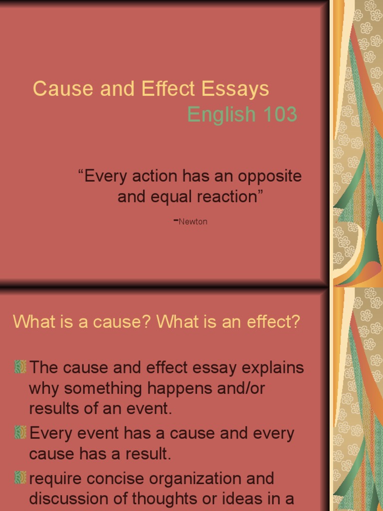 Cause and Effect Essay Guide | PDF | Essays | Causality