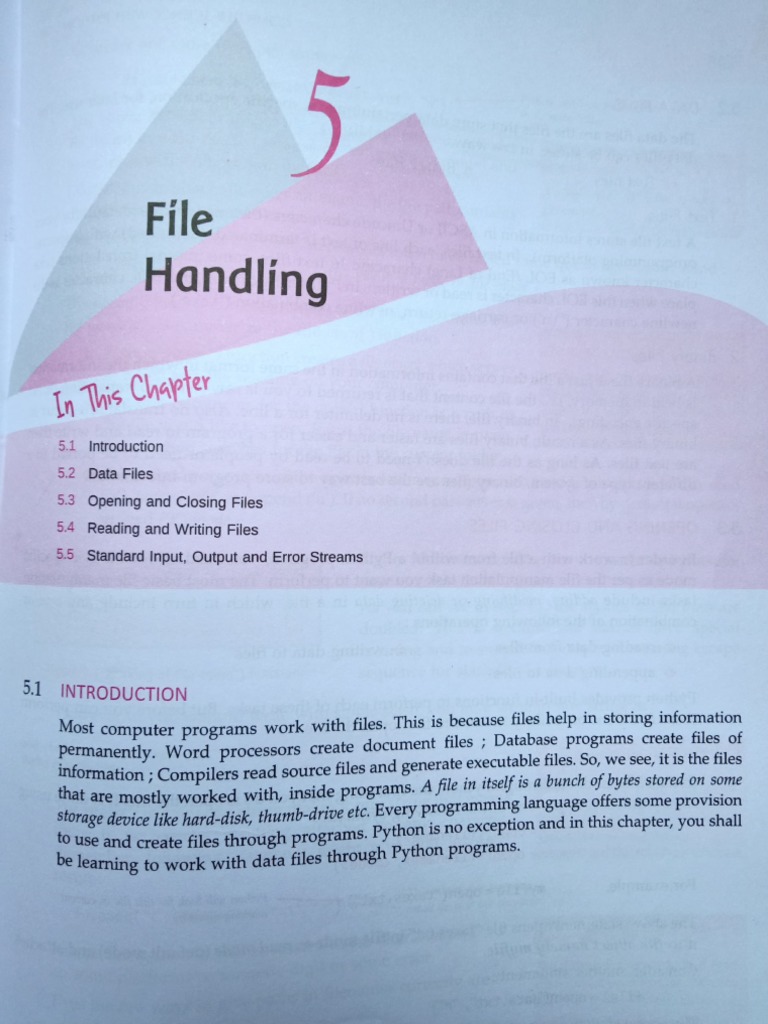 File Handling PDF | PDF
