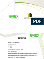 Energía Fotovoltáica GNEX