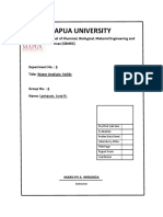 Mapua University: School of Chemical, Biological, Material Engineering and Sciences (CBMES)